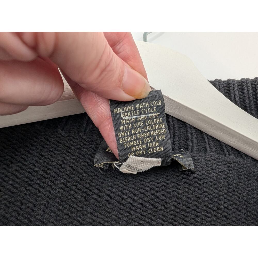 Banana Republic Chunky Shawl Collar Black Big Button Cardigan XL Career Office - Picture 8 of 8